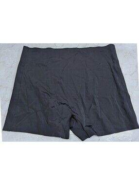 New Mid Thigh Plus Size XL Black Boy Shorts Smooth High Waisted Stretch No Chafe